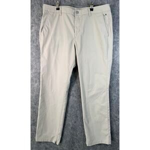 Bonobos Maide Mens Golf Pants Chino Ankle Zip Size 36x32 Tan Performance